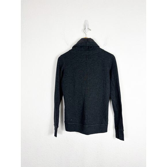 Lululemon In A Cinch Long Sleeve Tee Reversible Cowl Neck Pullover Small Gray - Picture 13 of 14
